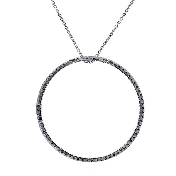 0.75 Carat Diamond Eternity Pendant Necklace - Picture 3 of 10